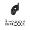 MCG013BLK (1) Man Cage Chastity Device Model 13