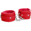 OU267RED Furry handcuffs
