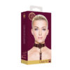 OU588BUR Ogrlica s povodcem Luxurious