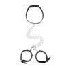 OU670BLK (1) Ogrlica s lisicama za ruke