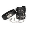 OU670BLK (2) Ogrlica s lisicama za ruke