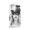 OU687BLK (1) The Royal Face Mask is from a series of 4 masks. Handmade, high quality, lightweight and easy to wear, detailed with a complex modern design inspired by Venice.