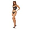 328797BLK-1 Bombshell Boudoir Black Set