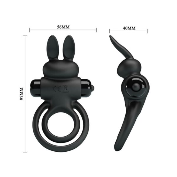 Pretty Love Vibrant Penis Ring 3 Black 3 Pretty Love Vibrant Prsten za penis