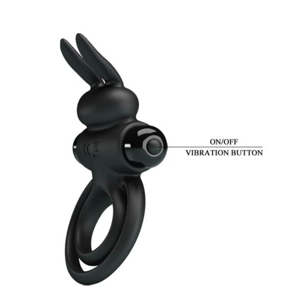 Pretty Love Vibrant Penis Ring 3 Black 4 Pretty Love Vibrant Prsten za penis