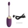 Pretty Love Abner 15 Pretty Love Abner Dark Purple vibrating egg with app and 12 functions