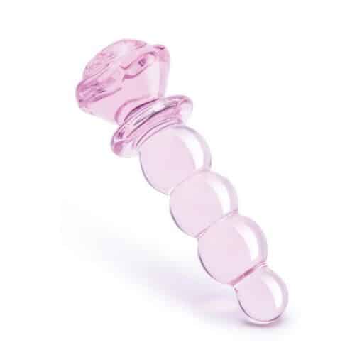Rosebud Beaded Anal Plug