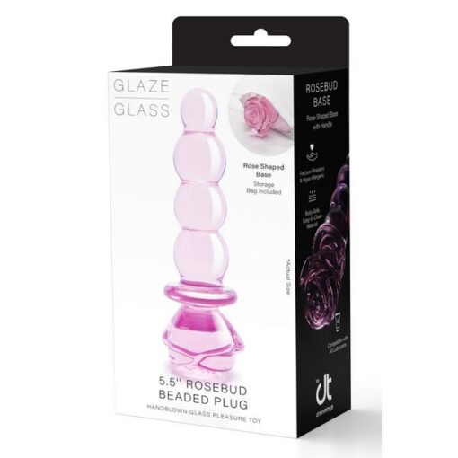 Rosebud Beaded Anal Plug