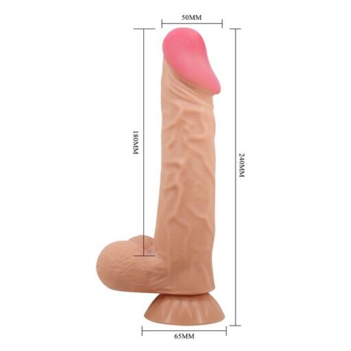 9.4" Baile Sliding Skin Dildo