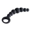 111893-3 Silicone ribbed anal beads