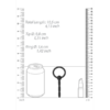 OU594_2 Ribbed silicone penis plug