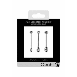 Metal penis plug set