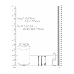 Metal penis plug set