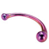 21835-1 Glamour Glass Curved Dildo