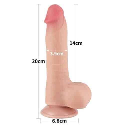 Dildo Sliding Skin 8"