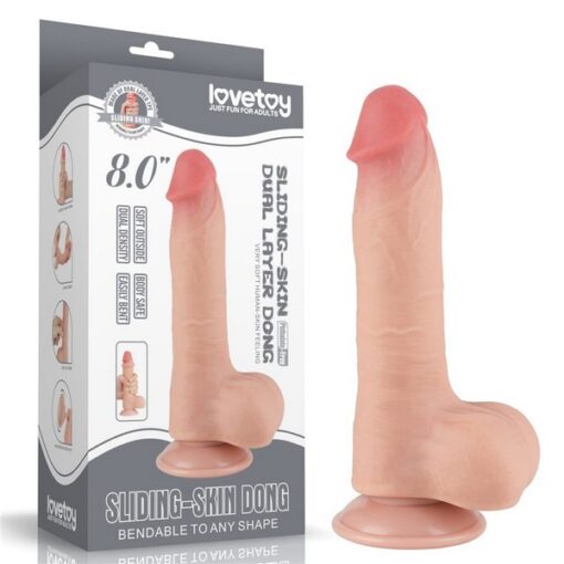 Dildo Sliding Skin 8"