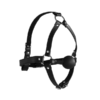 OU880BLK_3 Head Harness with Ball Gag