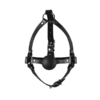 OU880BLK_4 Head Harness with Ball Gag