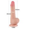 Dildo Sliding Skin Dual Layer Flesh2 7.5'' Sliding Skin Dual Layer Dong