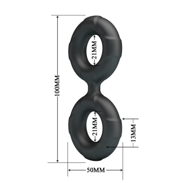 Crazy Bull Radwan Silicone Cock Ring - 6 Crazy Bull Radwan Silicone Cock Ring