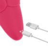 Flicker Rechargeable Vibrator Rose Red 6 Flicker Rechargeable Vibrator Rose Red