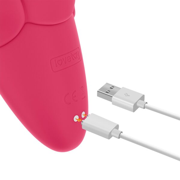 Flicker Rechargeable Vibrator Rose Red 6 Flicker Rechargeable Vibrator Rose Red