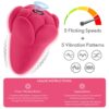 Flicker Rechargeable Vibrator Rose Red 8 Flicker Rechargeable Vibrator Rose Red