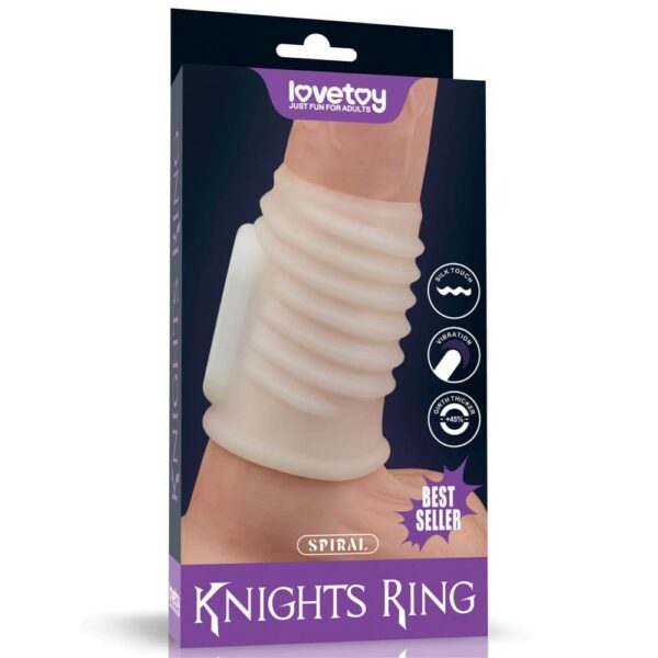 Vibrating Spiral Knights Navlaka za penis