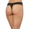 1376-BLK-5 Dreamgirl women's thong