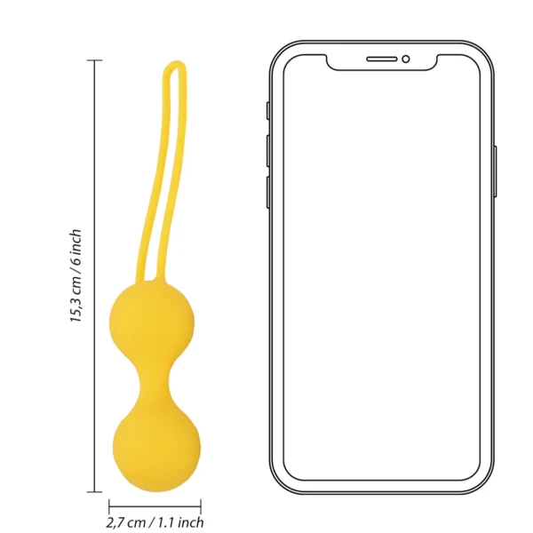 LOVE132YEL-14 Kegel Ball Exercise Set