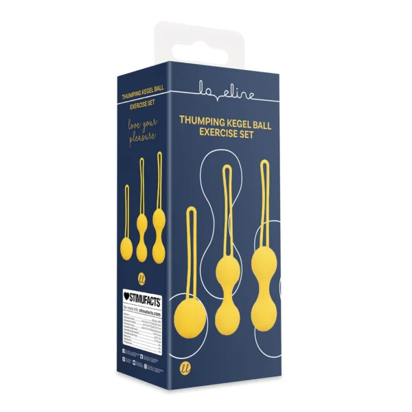 LOVE132YEL-2 Kegel Ball Exercise Set