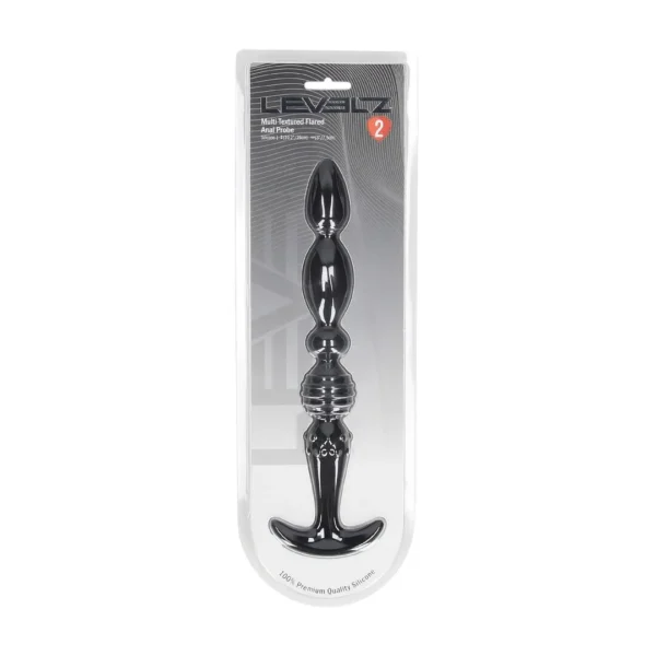 Multi-Textured Flared Anal Stimulator