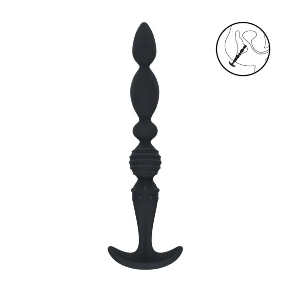 Multi-Textured Flared Anal Stimulator