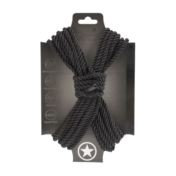 OU1058BLK Ouch 10m Tie-down Strap