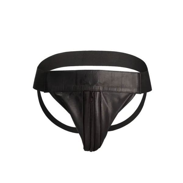 OU566BLK-SM-5 Gaćice muške Plain Front Zip