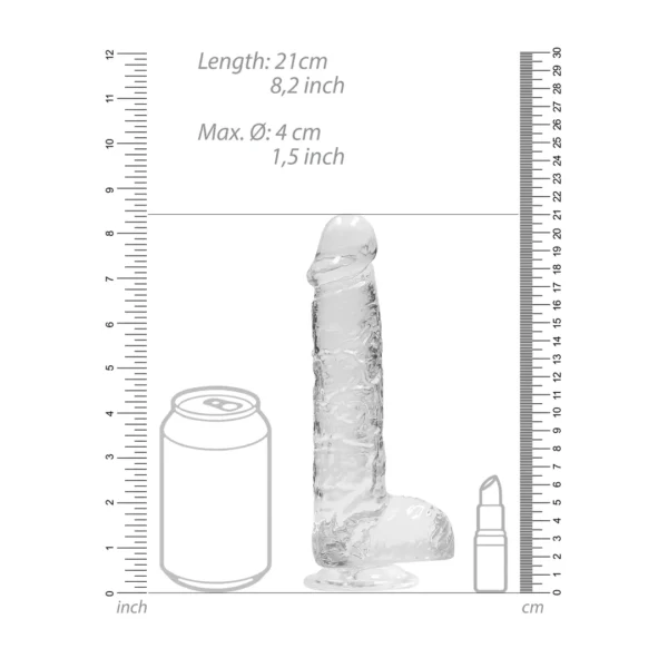 REA092TRA_5_1 RealRock Crystal Clear Dildo 8'