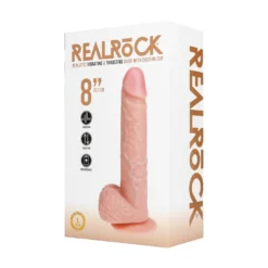 Vibrator RealRock s testisima 8''