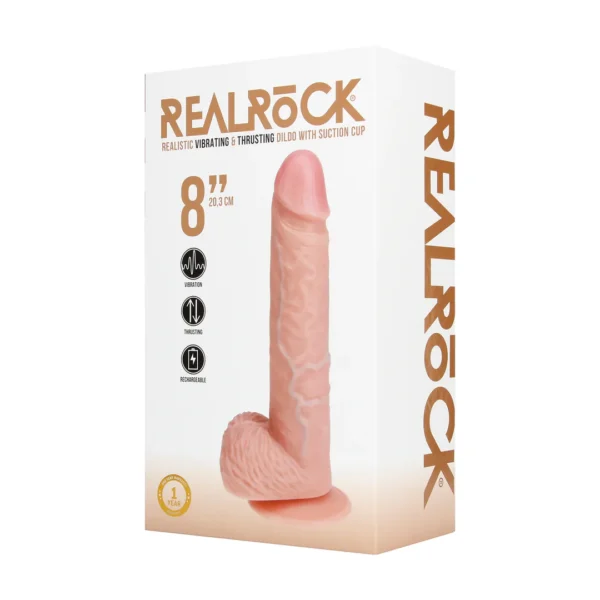 REA193FLE1-2 Vibrator RealRock s testisima 8''