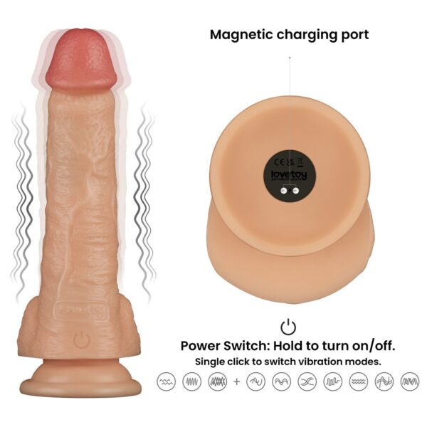 8' Vibrating Power Basics Cock 10 8' Vibrating Power Basics Cock