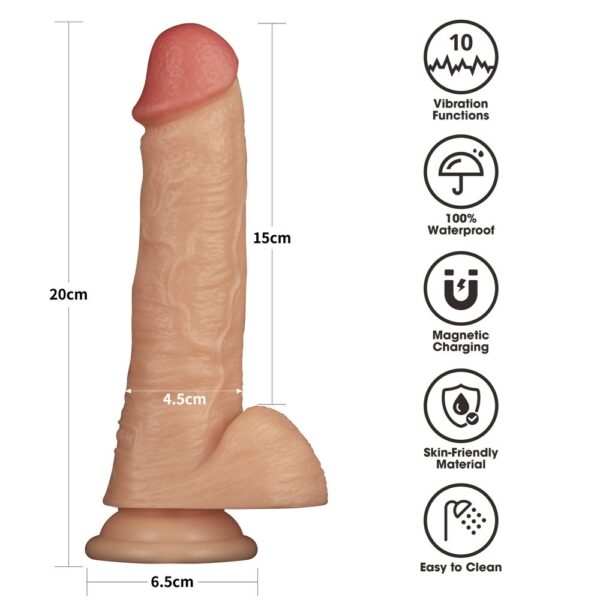8' Vibrating Power Basics Cock 11 8' Vibrating Power Basics Cock