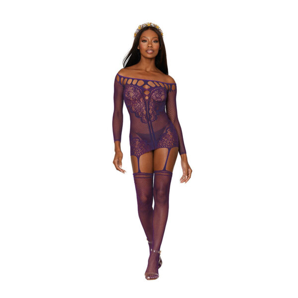 RS62188_0446-ABG-OS_100_scr Dreamgirl Bodystocking Aubergine