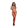 Shimmering thigh-high stockings