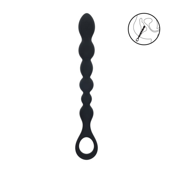 RS116275_Levelz_LVL02-0029BLK_100_scr Analni stimulator Beaded Snake