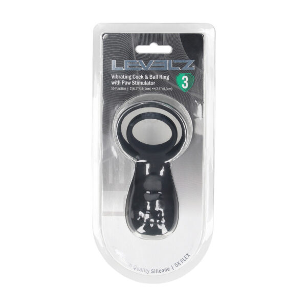 RS142320_Levelz_LVL03-0006BLK_200_scr Penis ring Paw