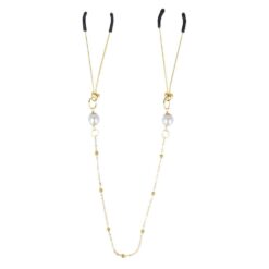 Štipaljke za bradavice s lančićem i perlama