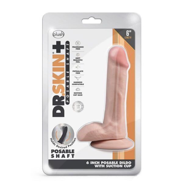 Dr Skin Plus 6'' Posable Dildo
