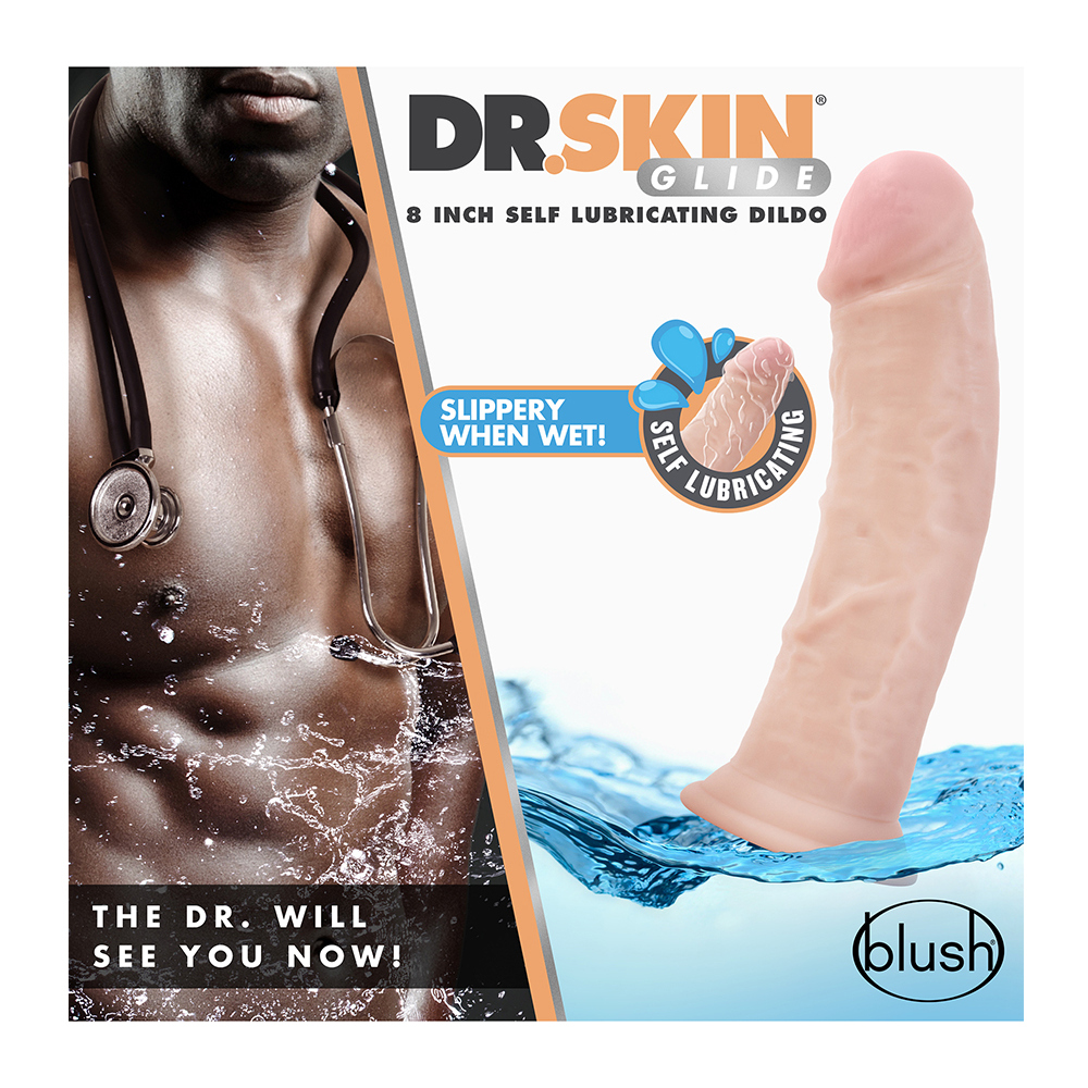 Dr. Skin 8'' Self Lubricating Dildo