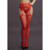 Le Désir Garter stockings Red