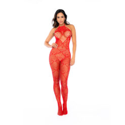 Mapalé Heart Fishnet Catsuit