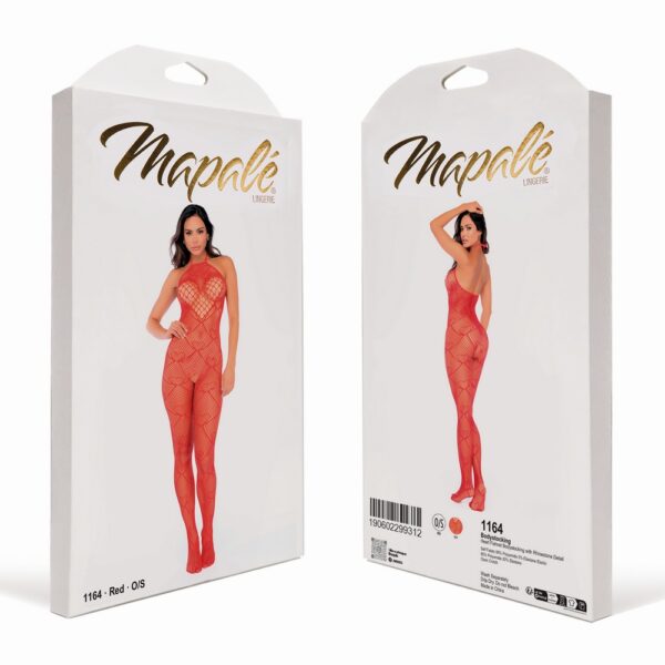 Mapalé Heart Fishnet Catsuit